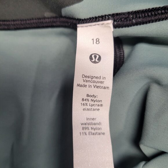 Lululemon Base Pace High-Rise Running Tight 25" Camo Tidewater Teal Size 18 Yoga - Picture 9 of 14